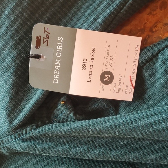 CAbi Lennon Jacket Legion Teal Green Corduroy Military Style Sz. M Jacket - Picture 9 of 12